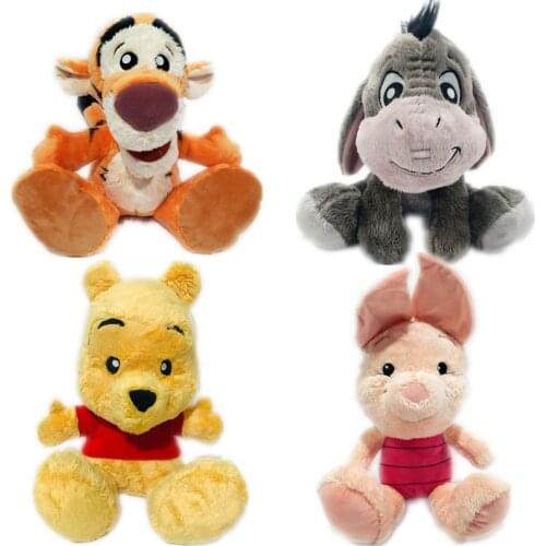 Free shipping disney 1pieces/lot plush eeyore pig bear tigger deer doll gift Childrens toys