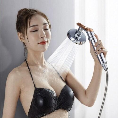 Shower Equipment Accessories Home Bathroom Pressurized Shower Head Hand Held One-key Water Stop Perfect Design Shower Tools H028