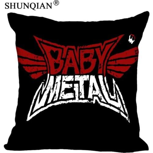 Hot Sale New Custom Babymetal Square Pillowcases zipper Fashion Custom Pillow Case Cover Decorative 40x40cm
