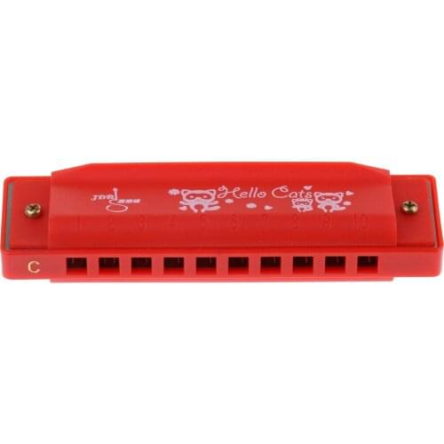 Colorful Cute Plastic Harmonica Mouth Organ Musical Instrument Kids Learning Educational Toy Girl Birthday Christmas Gift