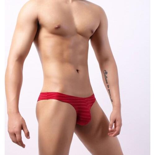 Mens Panties Underwear Stripe Briefs Bikini Slip Hombre Heren Onderbroeken Sexy Mannen Lingerie Caleçon Homme Underpants Hot