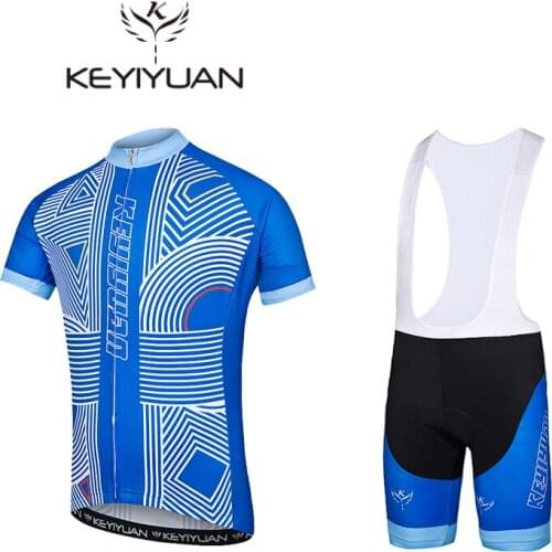 KEYIYUAN NEW Cycling clothing set bicycle clothing breathable anti-UV Bikes wear / short sleeve Cycling Jersey Sets