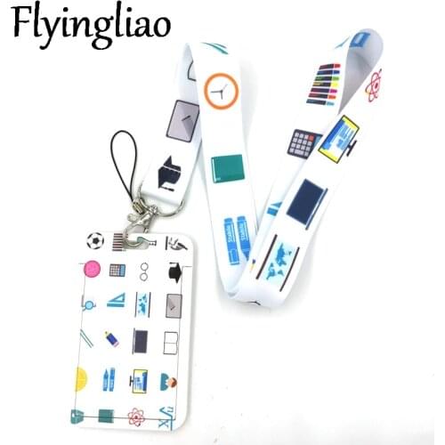 Education School University Stationary Art Key Chain webbings ribbons Neck Strap for Phone Keys ID Card Cartoon Lanyards Gifts