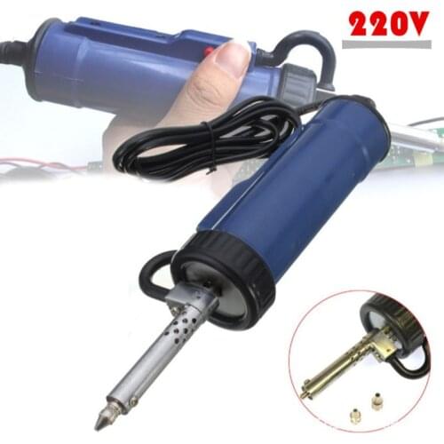 Solder Sucker 30W Electric Vacuum Desoldering Pump Iron Guns Soldering Repair Tool with Nozzle and Drill Rod 220V 50Hz