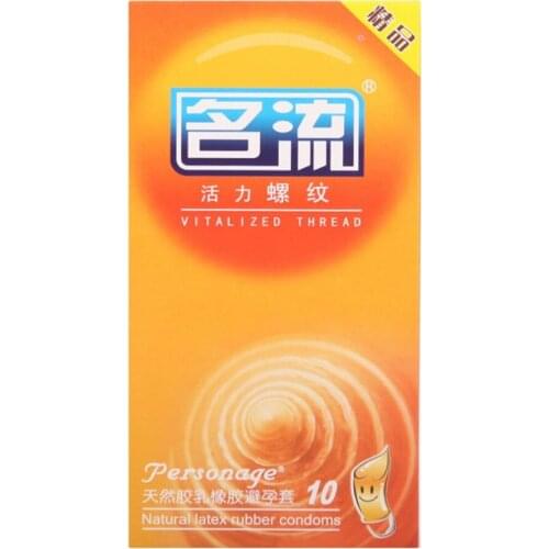 50pcs Mingliu Strong Pleasure Condoms Lemon Flavor Kondom Vitalized Thread Penis Sleeve Safe Contraception Tool Sex Toys for Men