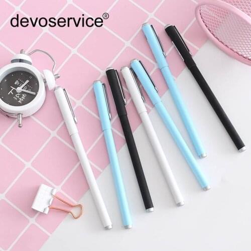 Simple And Stylish Gel Pen Metal Student Exam With Black Pen 0.5mm Signature Stationery Office School Supplies Stationer Office