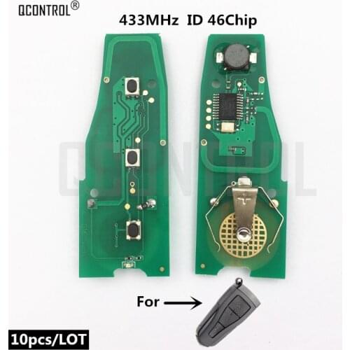 QCONTROL Car Remote Control Smart Key Electronic Circuit Board for for Roewe 550 &MG Encrypted 46 chip 433mhz Control Alarm