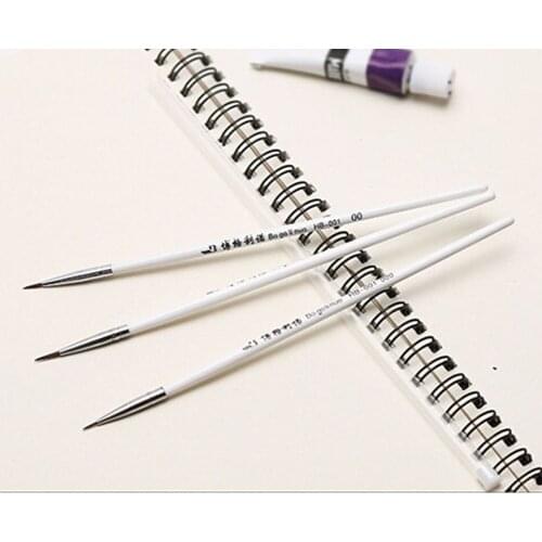 Super Delicate Manicure Digital Drawing Pen 3 Pcs/Set White Color Functional Nail Art Tool Model Random