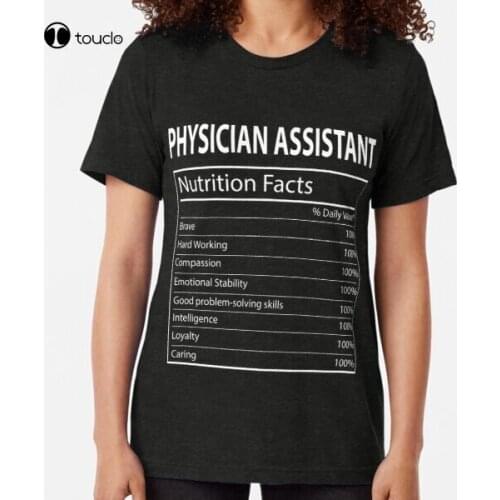 Funny Physician Assistant Nutrition Thanksgiving Costume Tri-Blend T-Shirt Tee Shirt Oversized T Shirt