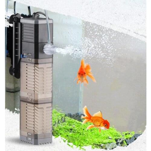 Super 4 In 1 Sunsun Internal Aquarium Filter Pump Fish Tank Multifunction Wave Maker Water Circulation Air Pump Filter