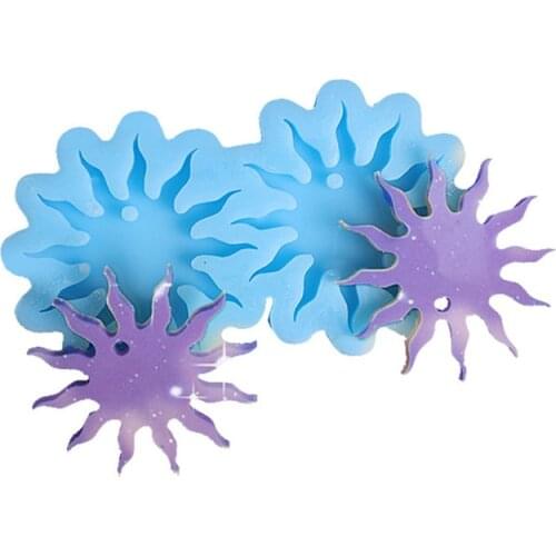 Sun Shaped Silicone Mould Epoxy Resin Earrings Jewelry Pendant Making Molds DIY Handmade Crafts