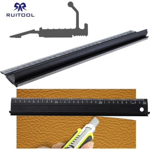 1PCS Aluminum Alloy Straight Ruler 30CM Protective Cutting Anti Slip Measuring Tools Laser Scale for Multifunction Rulers