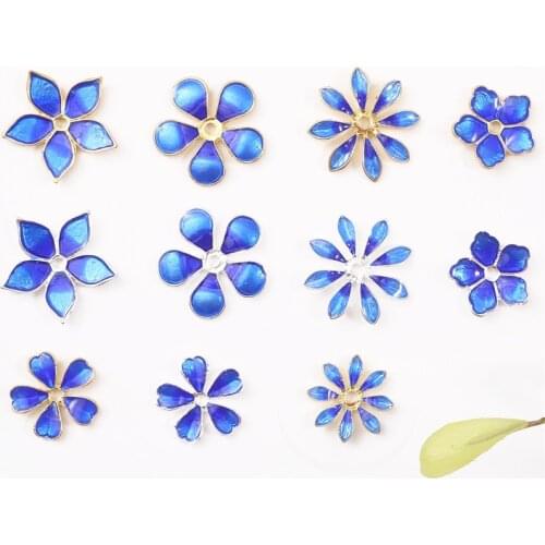 2020 1pcs Gold/Sliver Multi-Petal Flowers Shapes End Spacer Beads Caps Charms Bead Cups For DIY Jewelry Making Accessories