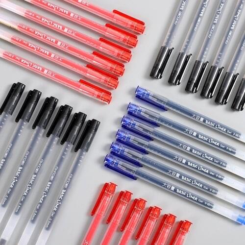 4pcs/set 0.35mmLarge Capacity Correction Gel Pen Quick-drying Journal Pen Cute Stationery Pen Office Supplies