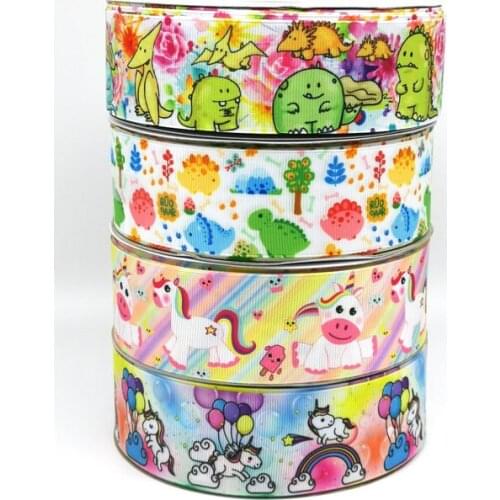 5 Meters beauty Cartoon Ribbon Grosgrain 25MM DIY Handmade Character Ribbons For Crafts Custom Ribbon Decoration Trims Sewing