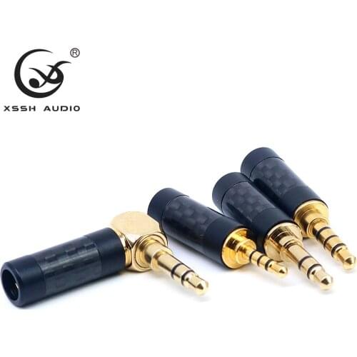 5pcs 10pcs YIVO XSSH audio Male 2.5mm 3.5mm right-angle Earphone Balanced Interface Audio Plug 4.4 mm to 2.5 mm Connector