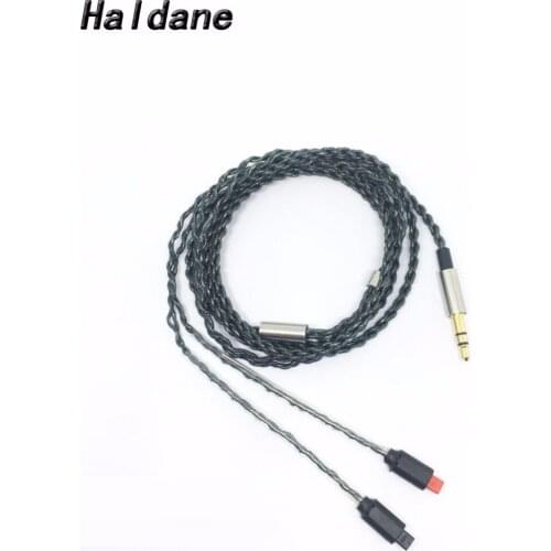 Free Shipping Haldane Black DIY Replacement Earphone Upgrade Cable Wire interface use For im01 im02 im03 im04 im50 im70 Headset