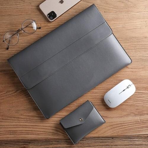 Laptop Sleeve Case Bag For Macbook Air Pro 11 12 13 15 Notebook Laptop Sleeve Bag 15.6 13.3 inch PU Pouch For Macbook Pro 15