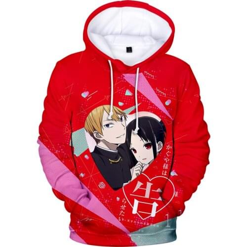 Welcome Anime Kaguya-sama: Love Is War 3D Hoodies Fashion Trend Men/Women Sweatshirts Casual Long sleeve Harajuku Clothes Tops