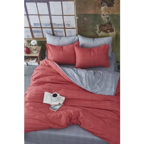 OPIA Double-Sided Double Cotton Duvet Cover Set New Season Bed Sheet Pillowcase Bedroom Decoration