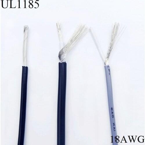 Shielded Wire Signal Cable 18AWG Channel Audio 1 Single Core Electronic Headphone Copper Anti-interference Shielding Wire UL1185