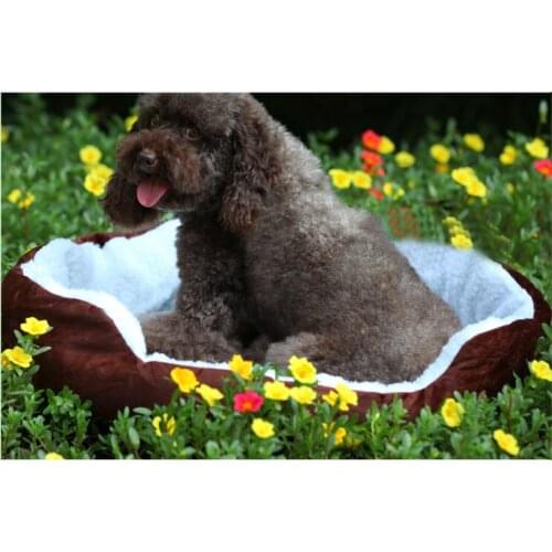 Four Colored Autumn Winter Warm Soft Cotton Supply Dog Lounger House Product For Dog / Cat / Rabbit / Bed Pet Sleeping Bag