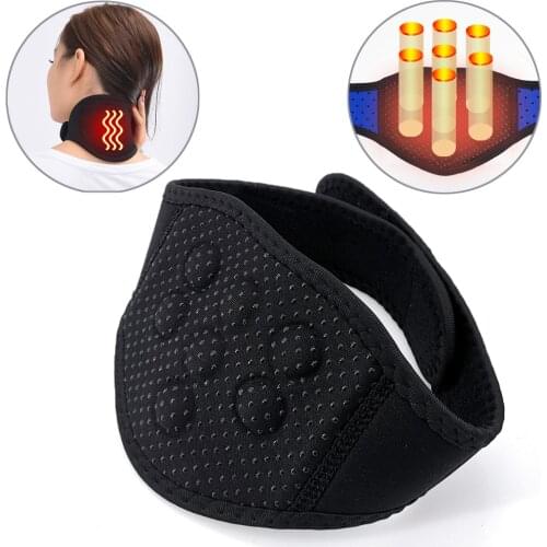 Hot Sale Neck Brace Magnetic Therapy Tourmaline Neoprene Neck Support Self Heating Neck Magnet Protect Band For Neck Pain