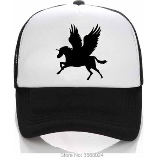 2018 Summer Cap Unicorn Snapbacks Hat For Men Baseball Hats Women Trucker Caps travel Mesh Kids caps Printing Unicorn Adjustable