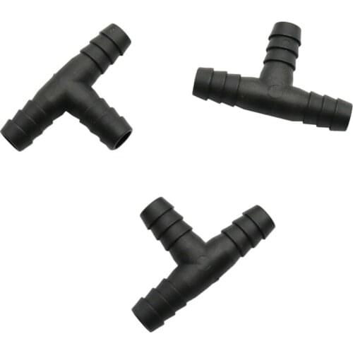 Barbed 10mm Tees Connectors Garden Water Hose Splitters Garden Watering Irrigation System Pipe Connection Accessories 30 Pcs