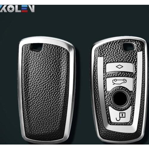 Leather+TPU Car Remote Key Cover Case Shell For BMW 1 3 5 7 Series X1 X3 X5 F07 F11 F20 F31 F48 E90 E36 E60 F30 F18 Accessories