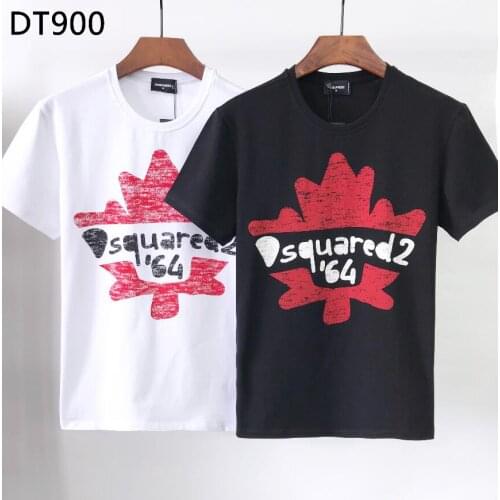2021 hot style high-end printing, couple short-sleeved t-shirt Dsquared2-round neck cotton DT900
