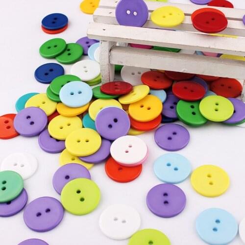 Wholesale 100pcs Multi 11mm Round Resin Mini Tiny Buttons Craft Sewing Accessories Embellishments BUTTON Scrapbooking DIY Tools
