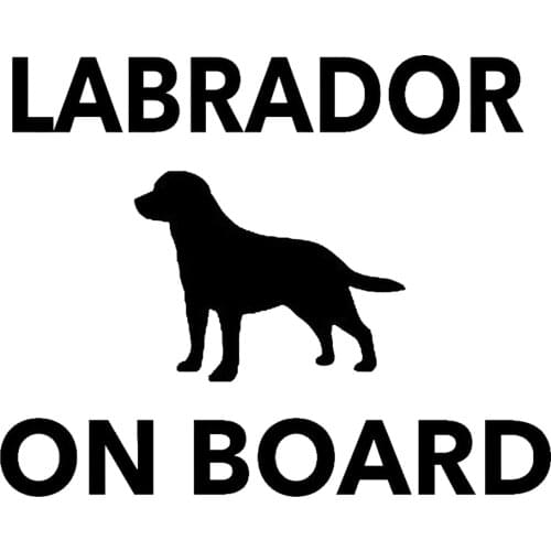 Labrador On Board Car stickers Bumper Sticker Vinyl Decal Jdm 4x4 Funny Dog car decor