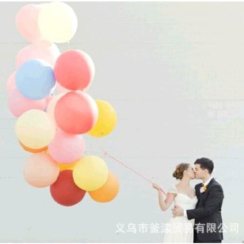 Lifting air balloon latex 18-inch round balloon lift-off decorative latex 18-inch round balloon combination multi-color optional