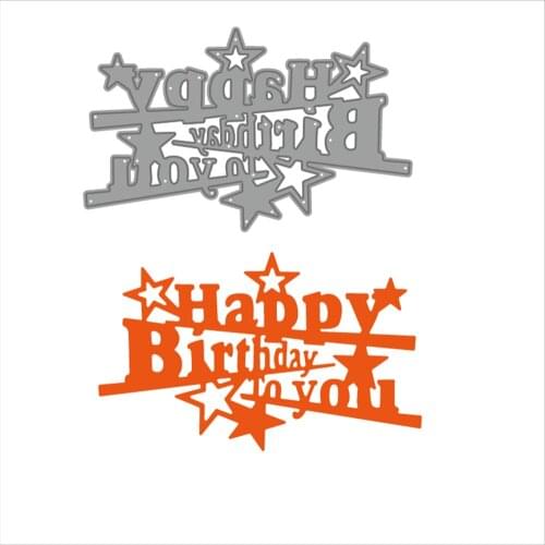 Happy birthday! Metal Cutting Dies for DIY Scrapbooking Album Paper Cards Decorative Crafts Embossing Die Cuts