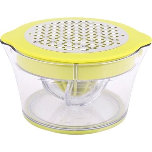 Citrus Juicer Lemon Orange Juicer Manual Hand Squeezer With Built-In Measuring Cup And Grater