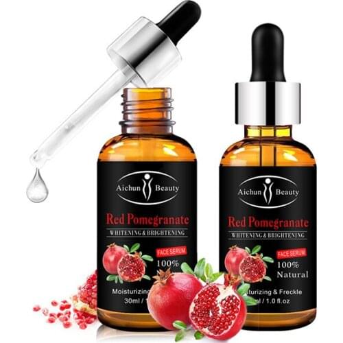 30ml Face Serum Red Pomegranate Essence Anti Aging Whitening Moisturizing Makeup Nourishing Fade Melanin Skin Care Solution