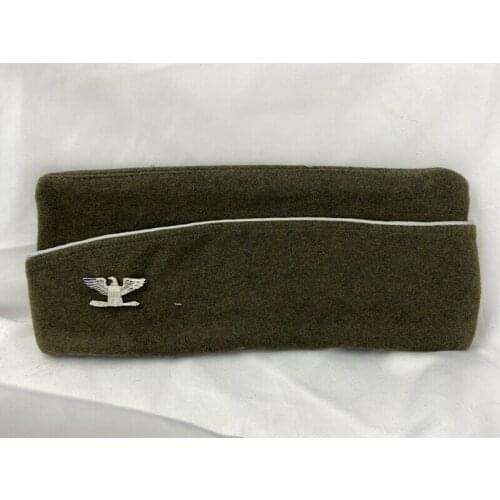 WW2 US ARMY OFFICERS WOOL GARRISON CAP HAT ARMY COLONEL EAGLE INSIGNIA SOLDIER MILITARY HAT WAR REENACTMENTS
