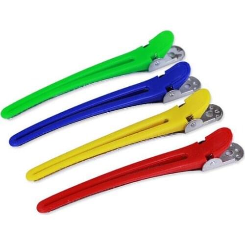 10 pcs hair clip haircut hairdressing aligator hair clips hairdresser sectioning clips styling tools accessories Free shipping