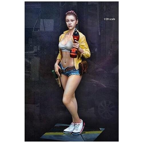 1/20 Scale Sexy Female Repairer Unpainted Resin Model Kit figure Free Shipping