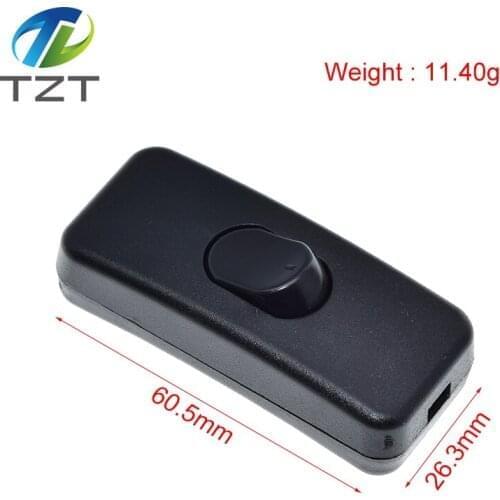 1pcs ON/OFF Inline Switch Black Inline Table Lamp Desk Light Cord Cable Switch 110-250V KCD1-112