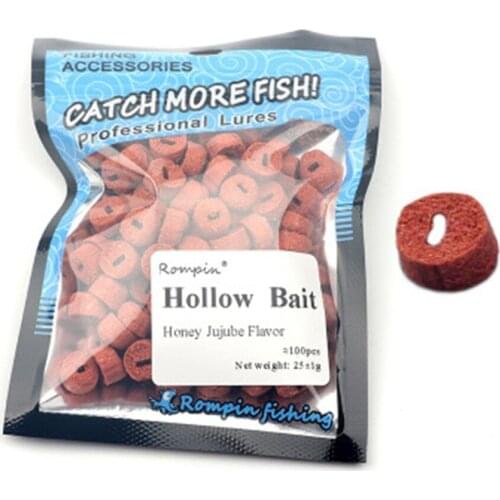 100pcs Carp Fishing Hollow Bait Grass Carp Baits Lure Particle Boilie Pellets Fishing Baits Lures Flies