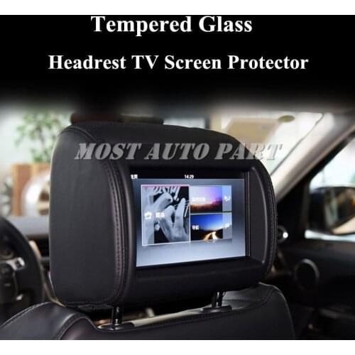 2X Tempered Glass Car Seat Headrest TV Screen Protector For Jaguar F-PACE XF XE Car Decoration Car Trim