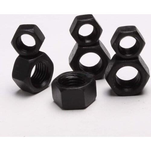3PCS 12high Strength Alloy Steel Hex Nuts Hex Nut Surface: Black M10 GB6170