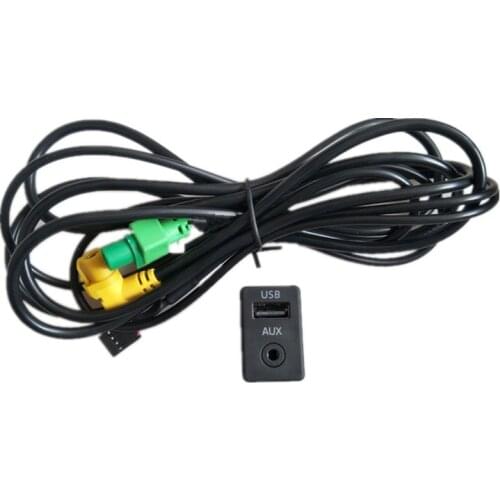RNS310 RCD510 USB AUX Interface Adapter Wiring for VW Tiguan Passat CC B7 Golf 6 mk6