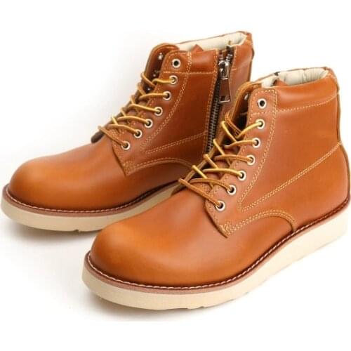 New Designer High-quality Vintage Casual Men Shoes Autumn Winter Real Cow Leather Tooling Motorcycle Boots Round Toe Ankle Boots