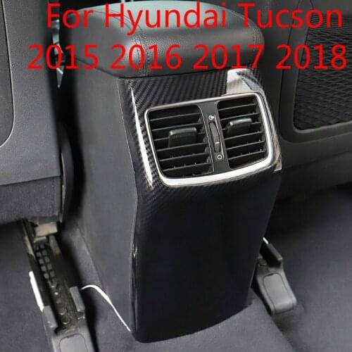 For Hyundai Tucson 2015 2016 2017 2018 Special armrest box anti-kick rear exhaust air shield Car-styling Car-covers