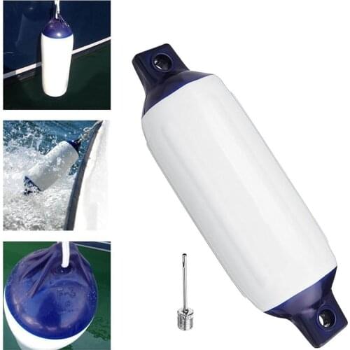 Hot AD-1Pcs Inflatable Boat Pvc Anti-Collision Barrel Marine Fender 400X110 Mm Uv Protection Ship Mooring Buffer Uv Protection S