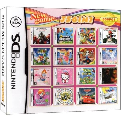 356 In 1 Series NDSL DS/3DS/2DS Video Game Cartridge Console Card Classic Game Version USA