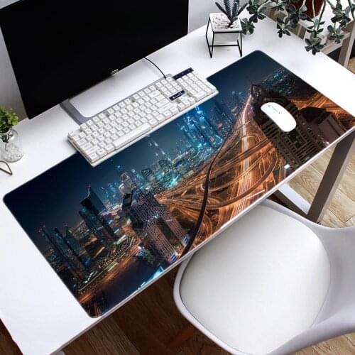 Sell Well Urban Art 3D High Quality Large Size Mouse Pad Gaming Rubber Mouse Pad PC Office Decoration Home Table Mat 90*40cm